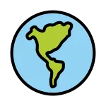 Globe Showing Americas SVG Icon